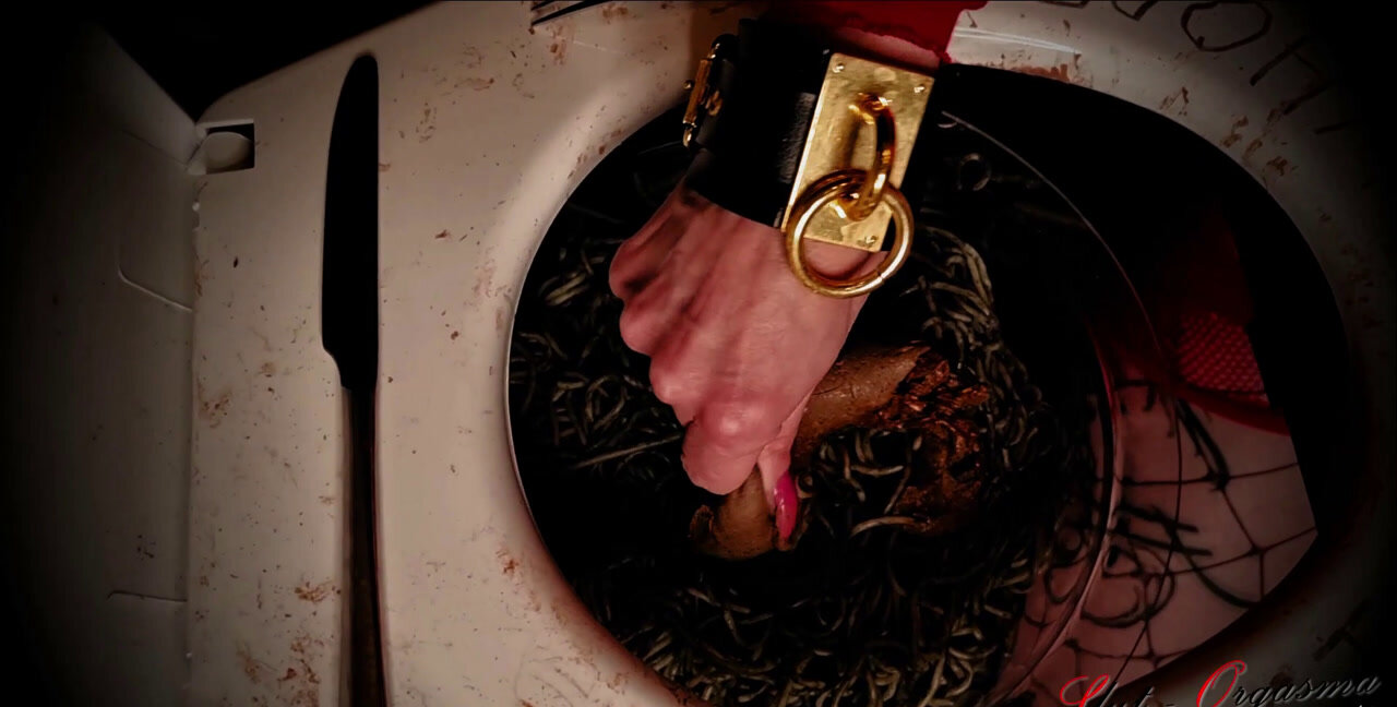 SlutOrgasma - Extreme disgusting rotten food and shit smearing, Latex, Scat Fuck