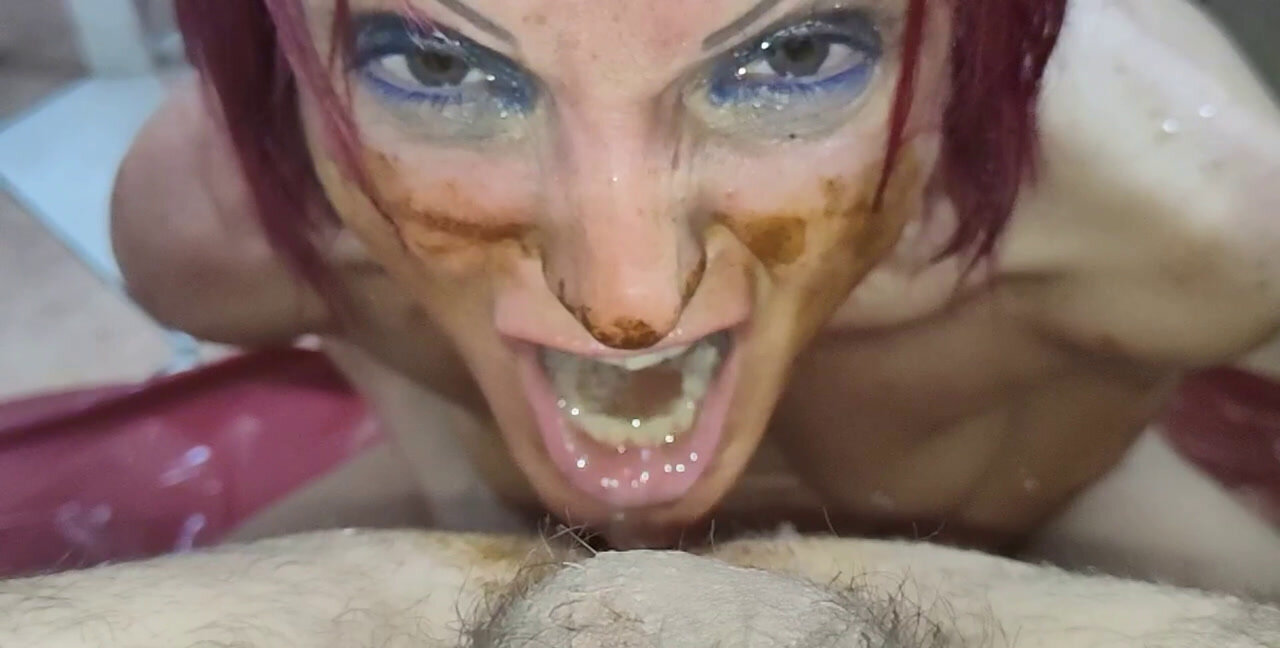 Kirascatt - Enema in face slow motion, Oral, Shit