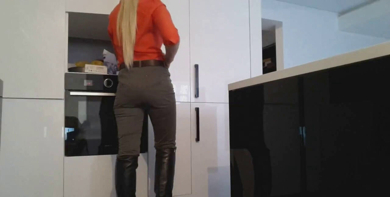 Thefartbabes - Blonde scat to black panties, Poop, Solo