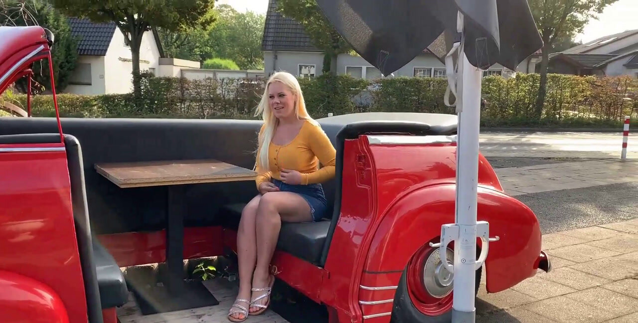 Download Devil Sophie - He shits me in the face - Public brazen shit in the burger, Domination ShitWorld.net