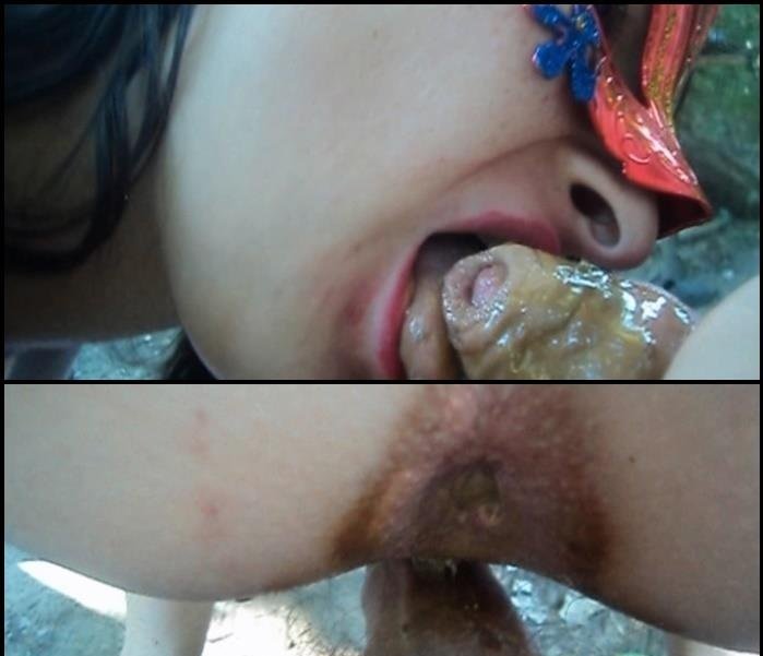 DirtyGirlMary - My shit on the cock, licking the liquid shit off of dick, Shitting Girls