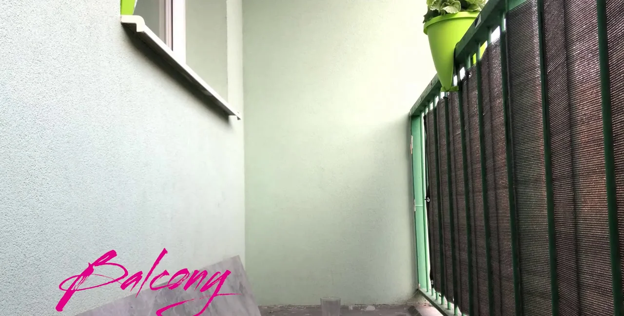 Lexi Dona - Balcony Pee, Brunette, Pissing