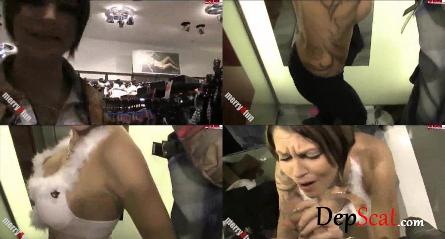 Merry4Fun - Public-Shoppen Blasen im Kaufhaus, DP, Pissing