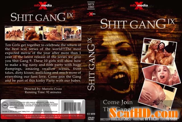 Diana, Bel, Perla, Cristina, Victoria, Raquel, Milly, Ravana, Iris, Darla - MFX-1060 Shit Gang 9 DVDRip / 356 MB