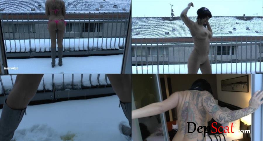 Download Merry4Fun - Schnee-Pischern auf den Balkon, Germany, Amateur ShitWorld.net