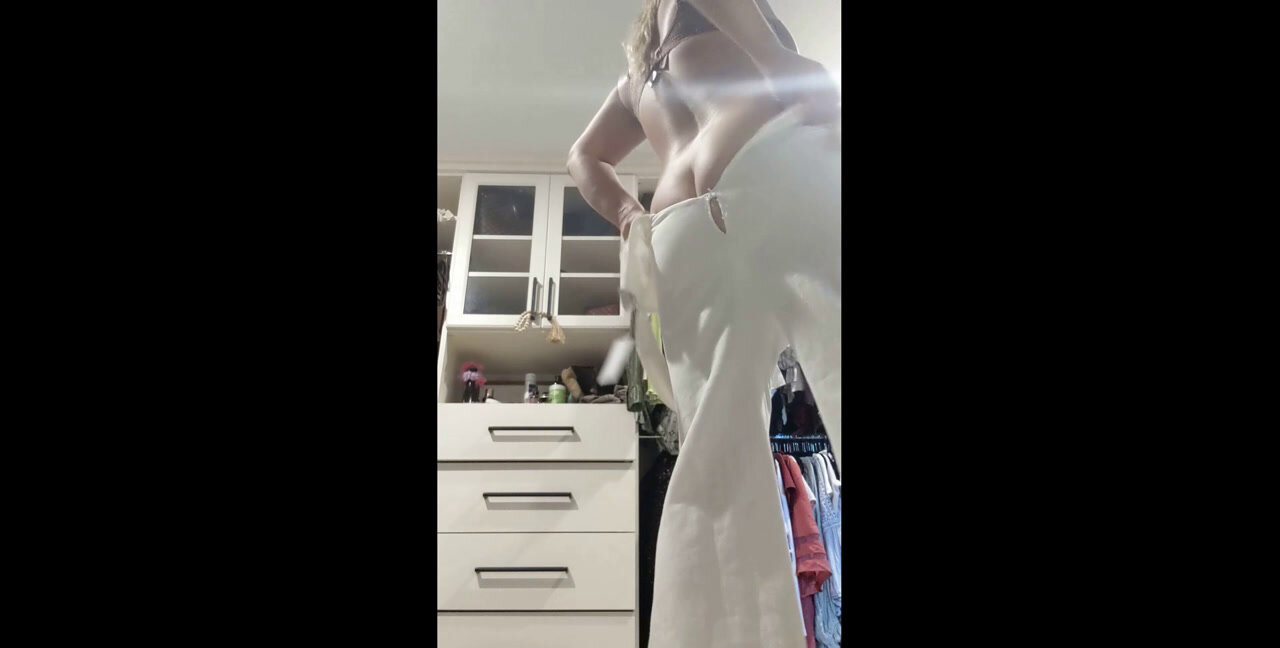 Busting Outta - White Overalls and shit on him, Panty, Solo