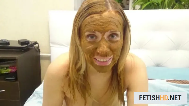 Brown wife - I brush my hair with shit Crazy, Solo Scat, Shitting