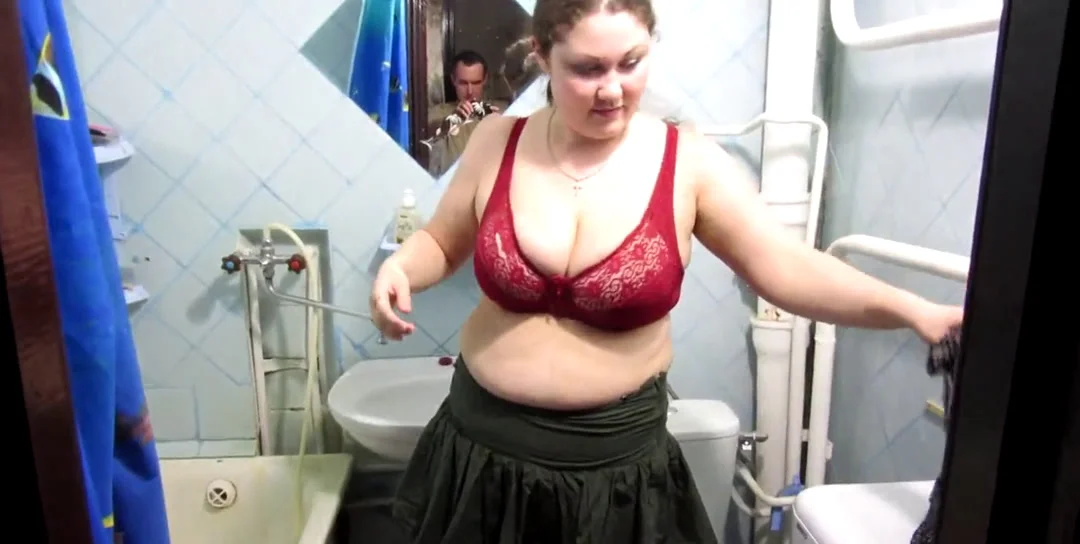 Snejka - Lick The Toilet Bowl, Big Tits, BBW
