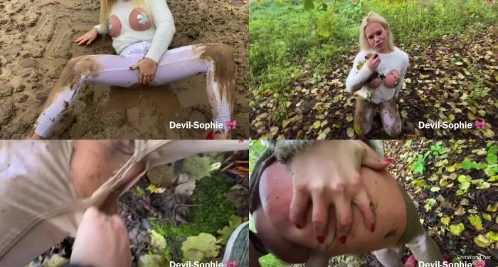 Devil Sophie - White mud piglet - vollgesaut eingensst shredded and fucked on the mud field with devil-sophie FullHD 1080p / 667.03 MB