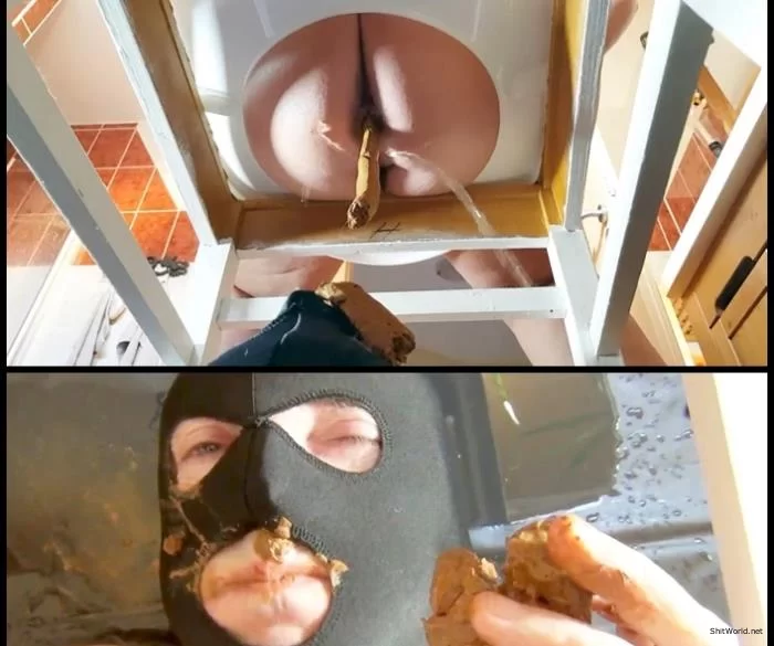 Fanni - Monster shit sausage for the slaves under the toilet seat FullHD 1080p / 521 MB