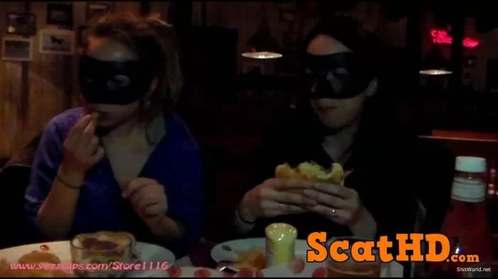 4 Scat Girls - Exercise and Burger for Us and Two Big Shits for You FullHD 1080p / 919 MB