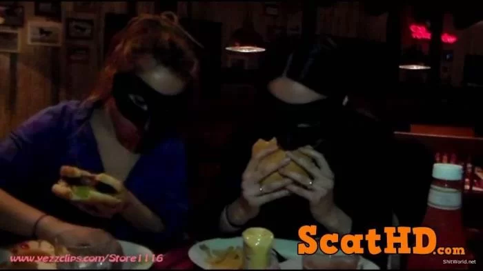 4 Scat Girls - Exercise and Burger for Us and Two Big Shits for You FullHD / 919 MB