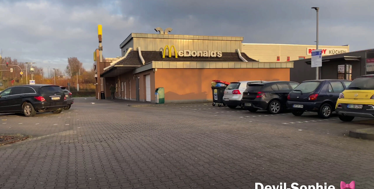Download Devil Sophie - Park shit at McDonalds - the sausage had to get out, Outdoor, Scat ShitWorld.net
