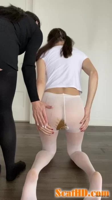 TheHealthyWhores - Shitting myself inside white pantyhose UltraHD 2K / 135 MB