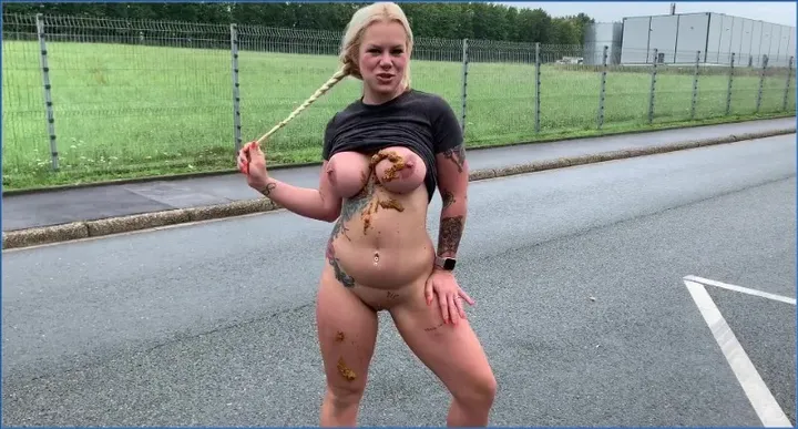 Download Devil Sophie in Hungry for sports - please shit me really full - Public on the roadside (2022) ShitWorld.net