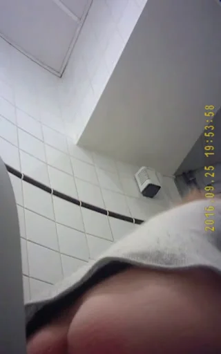 hidden camera in the women's toilet of the institute, Peeing, Voyeur - Part 2