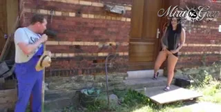 Mira-Grey, Vampira89 - Public Brutal Ins Maul gespritzt - Spontan jetzt, Brunette, Blowjob