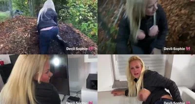 Devil Sophie - Herbstsau - Einsauen bis der Kompost qualmt - Ficken bis der Jeans Fickschlitz glueht FullHD 1080p / 377.46 MB