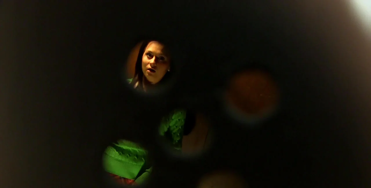 Ashley Woods - Piss Busted In The Elevator, Pissing - Part 2