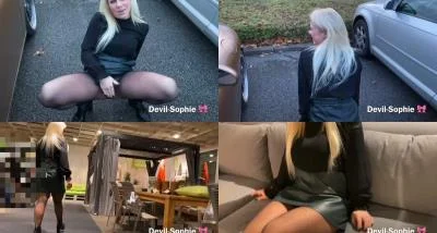 Devil Sophie - First piss and then pissed off - to the store - even the seller was very excited HD 720p / 133.18 MB