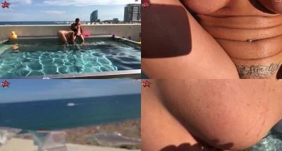 TexasPatti - Über den Dächern Barcelonas  Geile Kulisse - geiler Fick 31 08 18 FullHD 1080p / 289.64 MB
