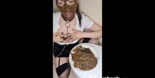 Scatlina - Toilet slave play with 6 loads of shit, Vomit, Piss