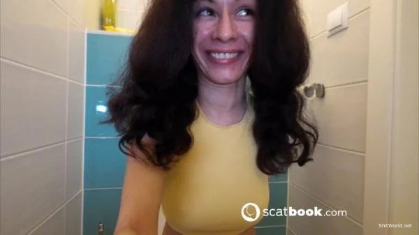 Morning poo porcion, licking finger after my butt, licking toilet UltraHD 4K / 644 MB