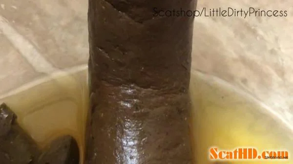 LittleDirtyPrincess - Long thick poop served in a bowl of pee for you FullHD 1080p / 609 MB