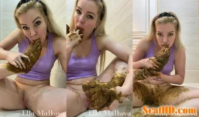 Scat Ella - Shitty Toe feet Sucking UltraHD 2K / 819 MB