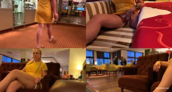 Devil Sophie - CAUGHT The hotel bar - elevator - seat flooding and Fotzenspiele with devil-sophie FullHD 1080p / 196.04 MB