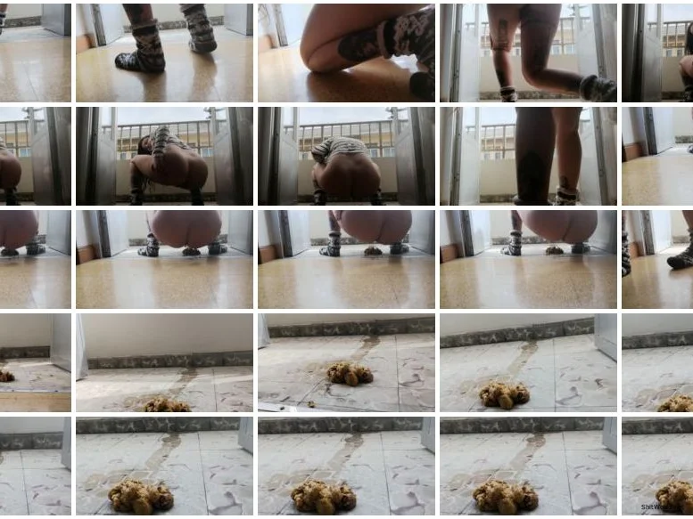 Watch Poop On The Balcony Exposed To Stares! FullHD 1080p / 228 MB Online